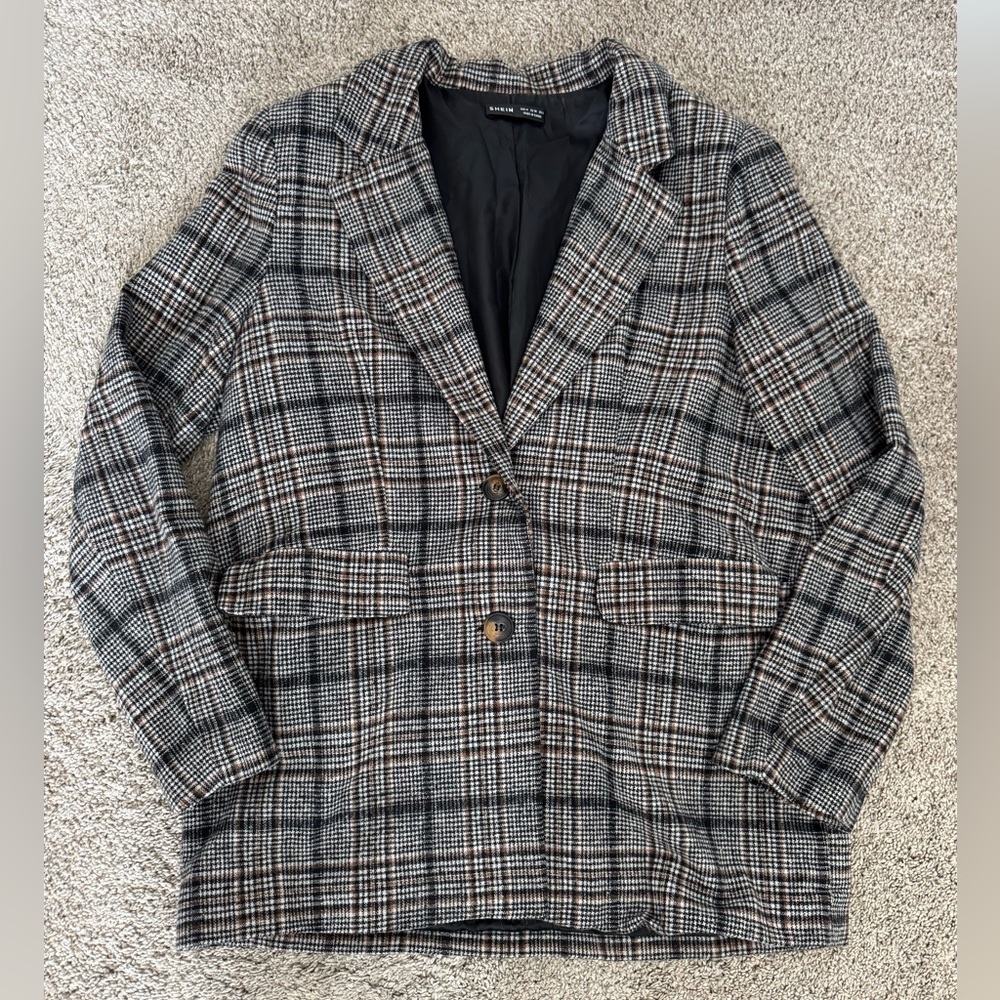 Women’s Plaid Blazer Size M